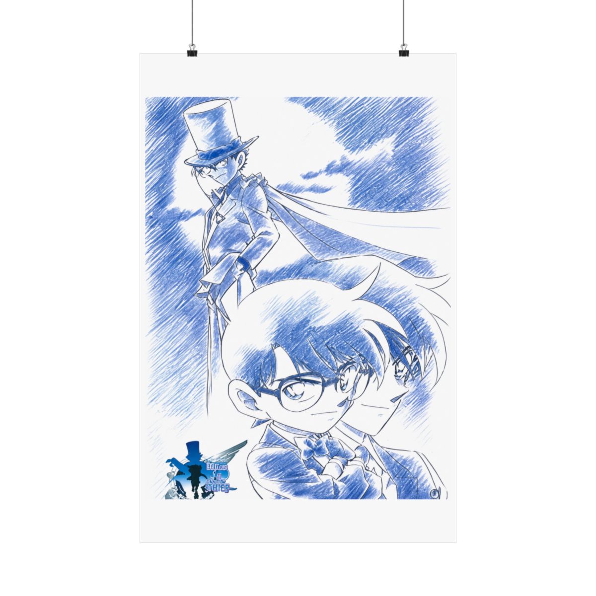 Detective Conan - Case Closed Anime Fabric Wall Scroll Poster (32 x 44) Inches | Detective Conan / Case Closed - alternate angle 1, merchandise