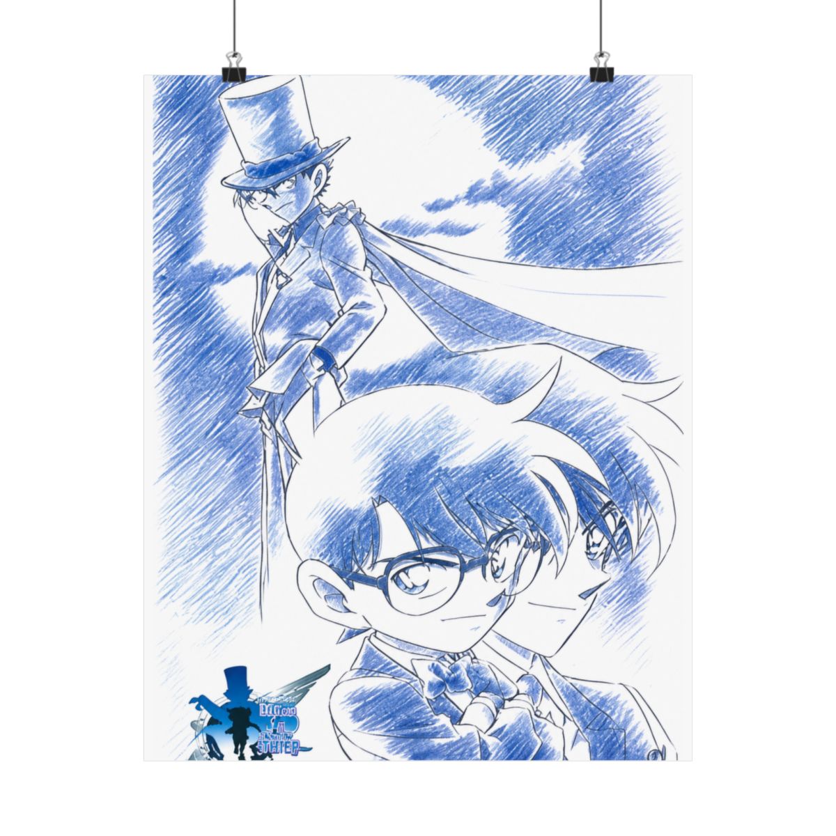 Detective Conan - Case Closed Anime Fabric Wall Scroll Poster (32 x 44) Inches | Detective Conan / Case Closed - alternate angle 4, merchandise