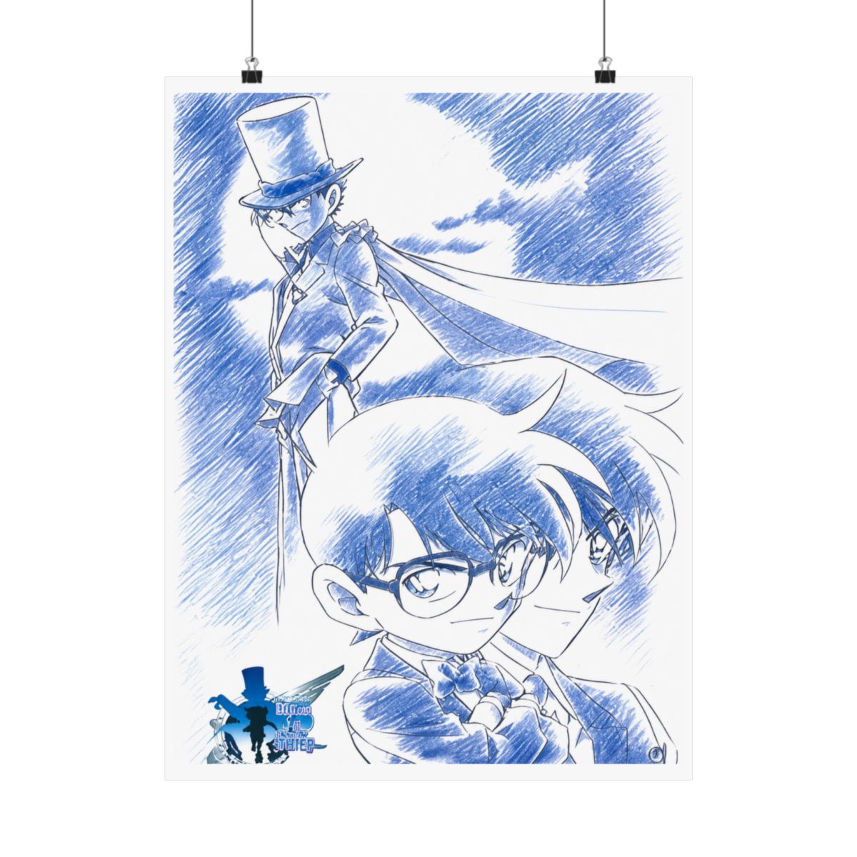 Detective Conan - Case Closed Anime Fabric Wall Scroll Poster (32 x 44) Inches | Detective Conan / Case Closed - alternate angle 3, merchandise