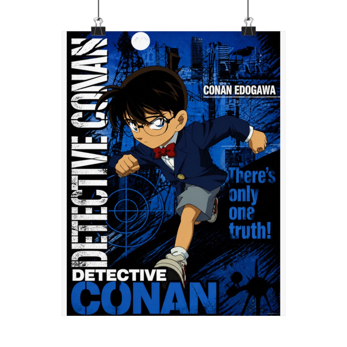 Detective Conan - Case Closed Anime Fabric Wall Scroll Poster (32 x 23) Inches | Detective Conan / Case Closed - alternate angle 5, merchandise