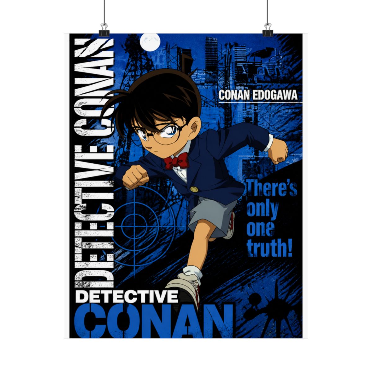 Detective Conan - Case Closed Anime Fabric Wall Scroll Poster (32 x 23) Inches | Detective Conan / Case Closed - alternate angle 3, merchandise