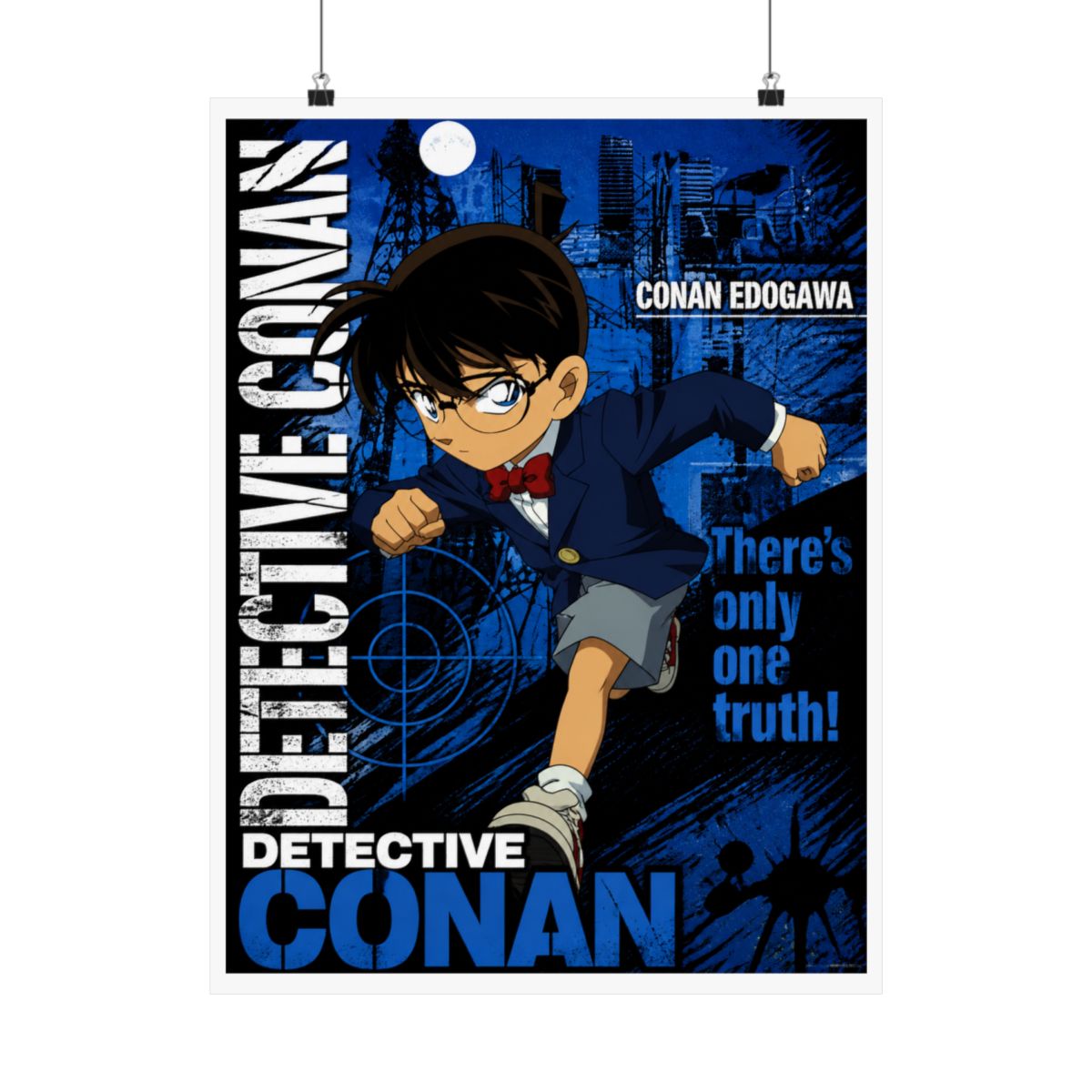 Detective Conan - Case Closed Anime Fabric Wall Scroll Poster (32 x 23) Inches | Detective Conan / Case Closed - alternate angle 2, merchandise
