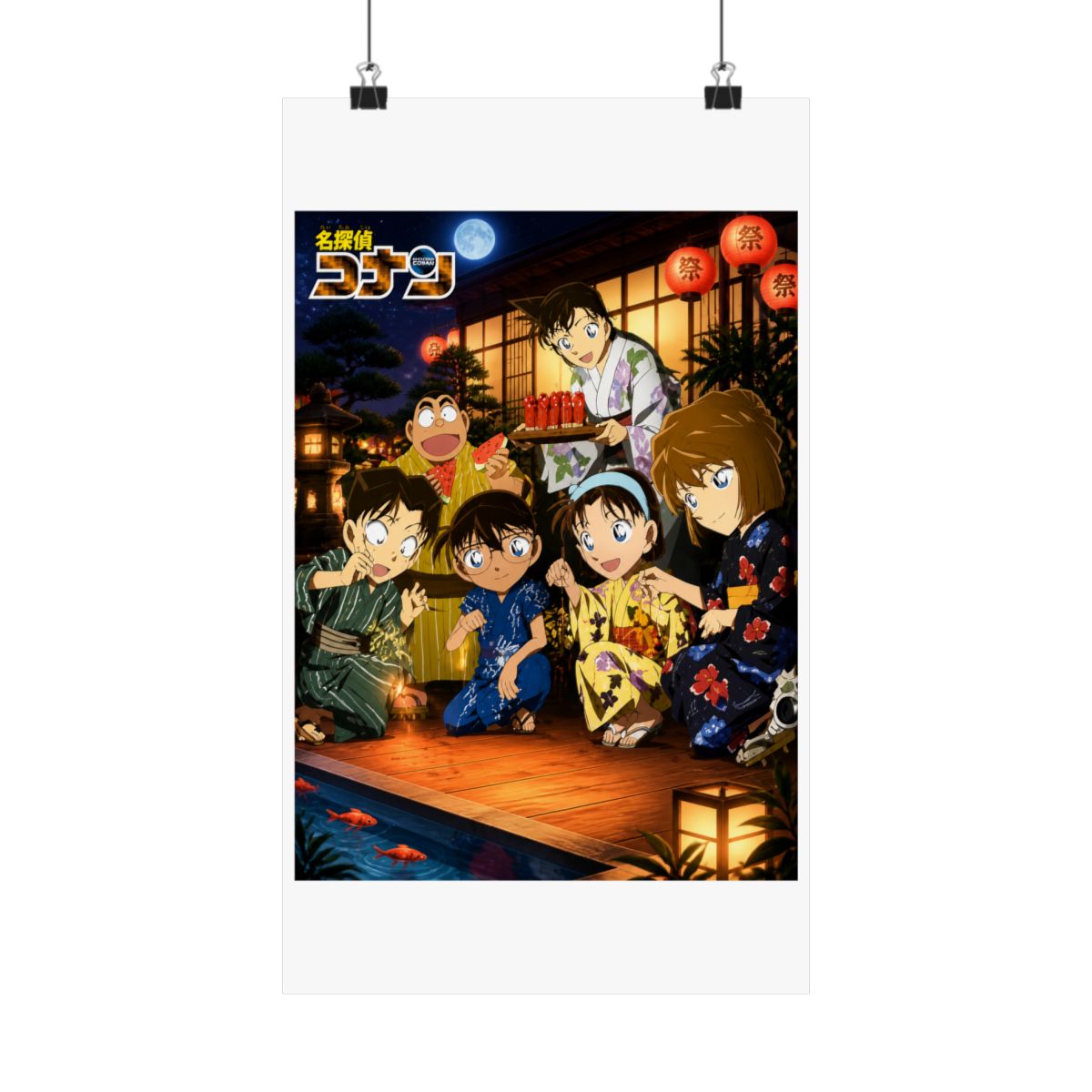 Detective Conan - Case Closed Anime Fabric Wall Scroll Poster (32 x 21) Inches | Detective Conan / Case Closed - alternate angle 2, merchandise