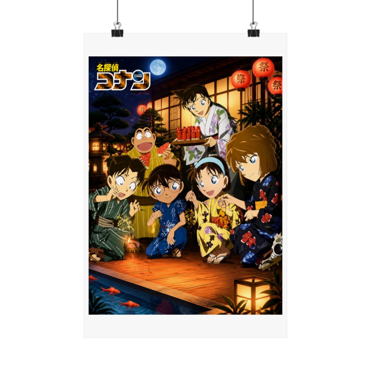 Detective Conan - Case Closed Anime Fabric Wall Scroll Poster (32 x 21) Inches | Detective Conan / Case Closed - alternate angle 4, merchandise