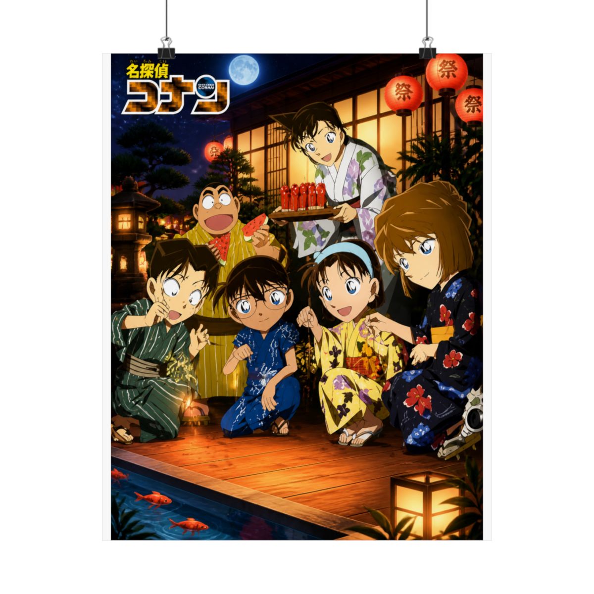 Detective Conan - Case Closed Anime Fabric Wall Scroll Poster (32 x 21) Inches | Detective Conan / Case Closed - alternate angle 3, merchandise